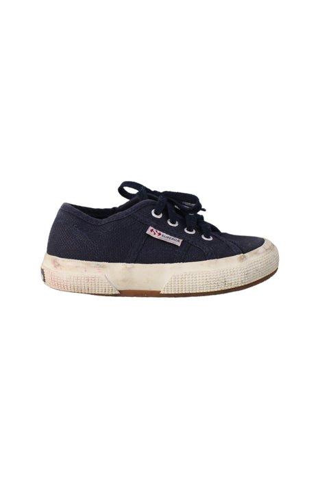 A Blue Sneakers from Superga in size 3T for boy. (Back View)