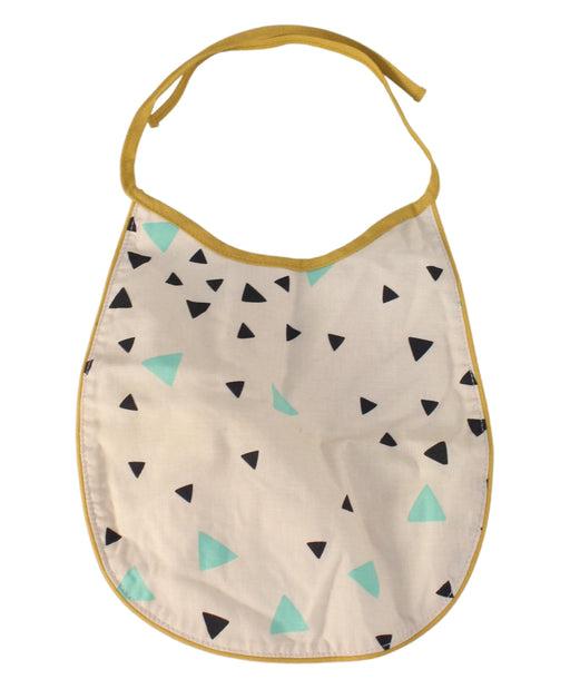 A White Bibs from Nobodinoz in size O/S for neutral. (Front View)