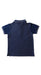 A Navy Short Sleeve Polos from Chickeeduck in size 4T for boy. (Back View)