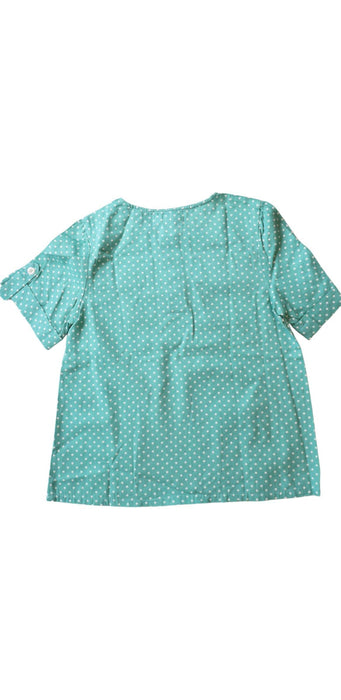 A Blue Short Sleeve Dresses from Siaomimi in size 6T for girl. (Back View)