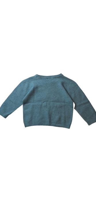 A Teal Knit Sweaters from Laranjinha in size 5T for girl. (Back View)