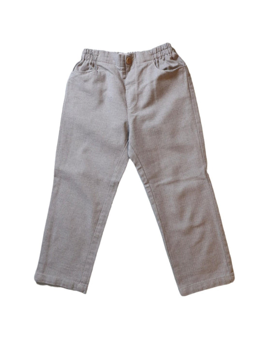 A Grey Casual Pants from Fina Ejerique in size 4T for boy. (Front View)