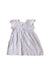 A Blue Short Sleeve Dresses from Bonpoint in size 6-12M for girl. (Back View)