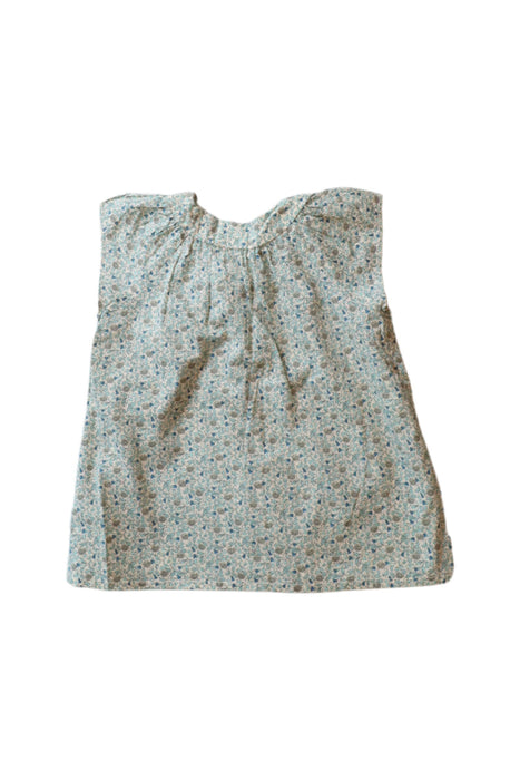 A Blue Sleeveless Tops from Bonpoint in size 2T for girl. (Back View)