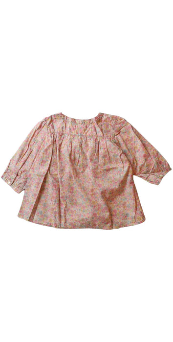 A Pink Long Sleeve Tops from Bonpoint in size 4T for girl. (Back View)