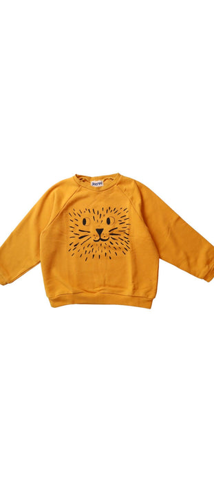 A Yellow Crewneck Sweatshirts from Siaomimi in size 6T for boy. (Front View)