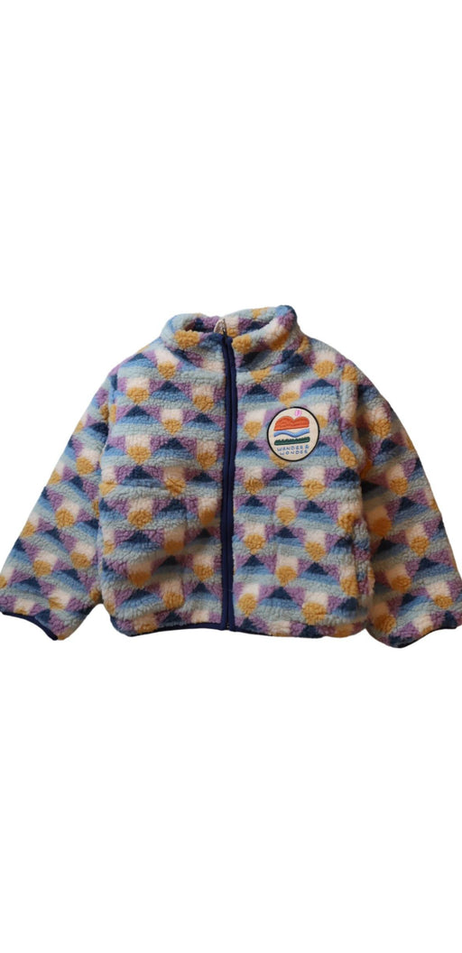 A Multicolour Lightweight Jackets from Wander & Wonder in size 3T for girl. (Front View)