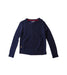 A Navy Crewneck Sweatshirts from Tommy Hilfiger in size 4T for girl. (Front View)