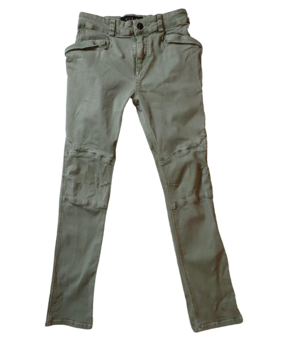 A Green Casual Pants from FITH in size 7Y for girl. (Front View)