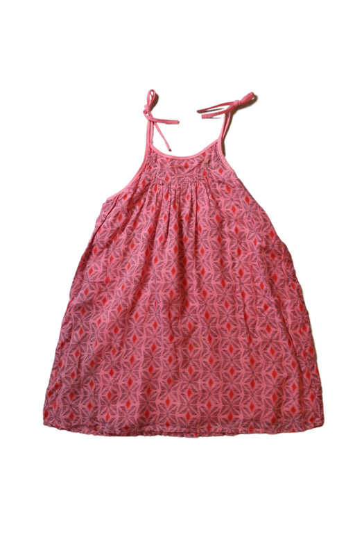 A Pink Sleeveless Dresses from Sunchild in size 6T for girl. (Front View)