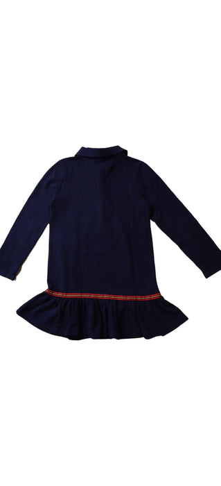 A Navy Long Sleeve Dresses from Ralph Lauren in size 6T for girl. (Back View)