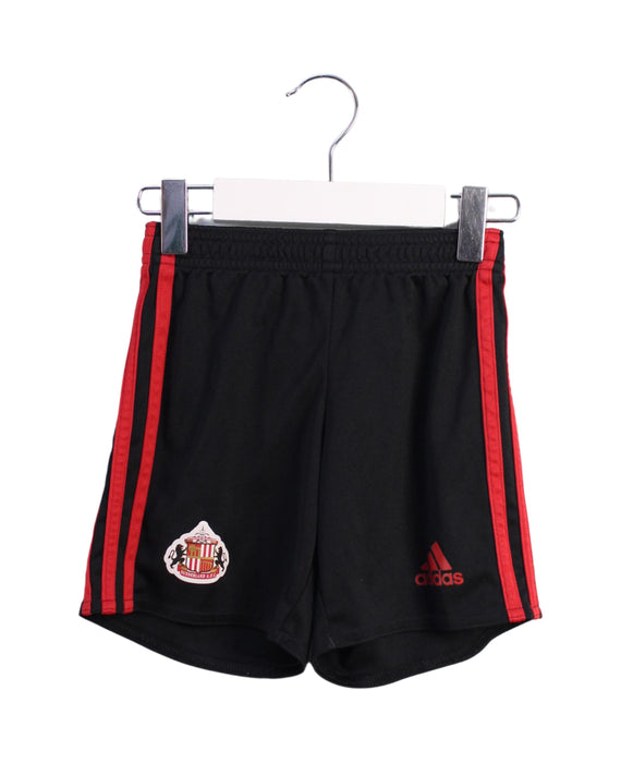 A Black Shorts from Adidas in size 4T for girl. (Front View)