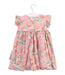 A Pink Sleeveless Dresses from Benedita in size 6-12M for girl. (Back View)