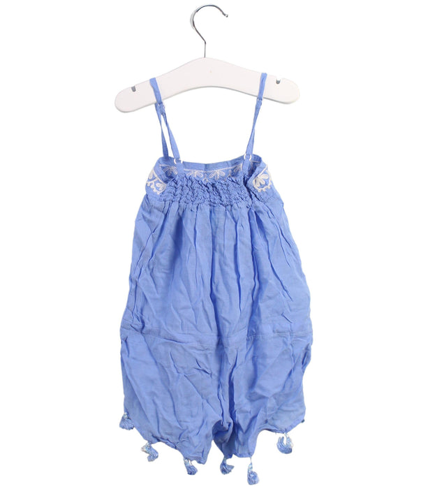 A Blue Sleeveless Rompers from Melissa Odabash in size 2T for girl. (Back View)