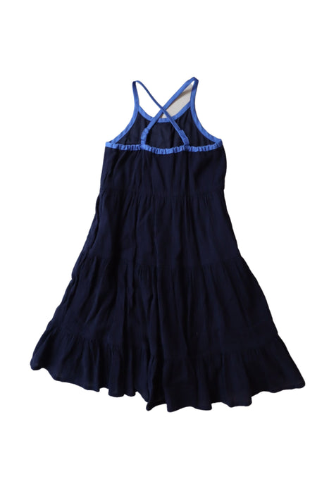 A Navy Sleeveless Dresses from Crewcuts in size 5T for girl. (Back View)