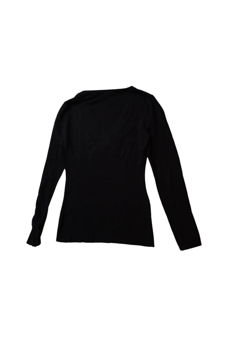 A Black Crewneck Sweatshirts from Jojo Maman Bébé in size S for maternity. (Back View)