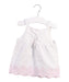 A White Sleeveless Dresses from The Little White Company in size 18-24M for girl. (Front View)