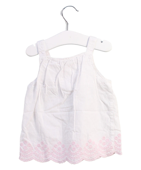 A White Sleeveless Dresses from The Little White Company in size 18-24M for girl. (Back View)