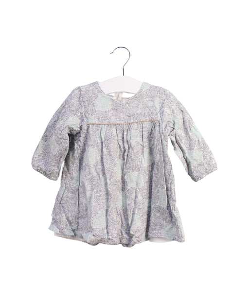 A Grey Long Sleeve Dresses from Absorba in size 6-12M for girl. (Front View)