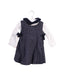 A Black Long Sleeve Dresses from Laranjinha in size 6-12M for girl. (Front View)