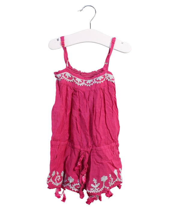 A Pink Sleeveless Rompers from Melissa Odabash in size 2T for girl. (Front View)