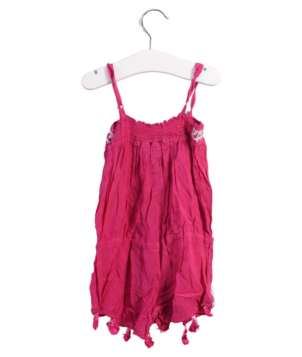 A Pink Sleeveless Rompers from Melissa Odabash in size 2T for girl. (Back View)