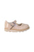 A Beige Flats from Clarks in size 12-18M for girl. (Back View)