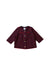 A Red Cardigans from Petit Bateau in size 3-6M for girl. (Front View)