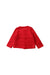 A Red Cardigans from Petit Bateau in size 6-12M for girl. (Back View)