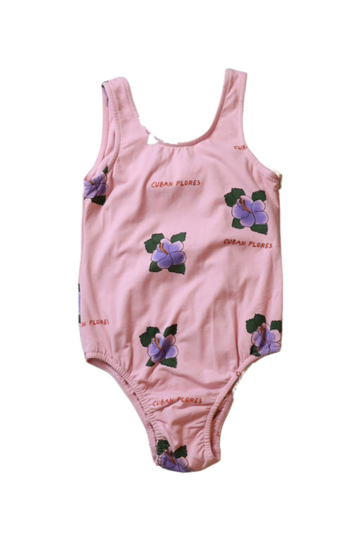 A Pink Sleeveless Bodysuits from Wander & Wonder in size 7Y for girl. (Front View)