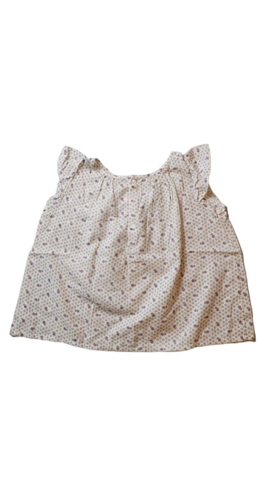 A Ivory Short Sleeve Tops from Bonpoint in size 3T for girl. (Back View)