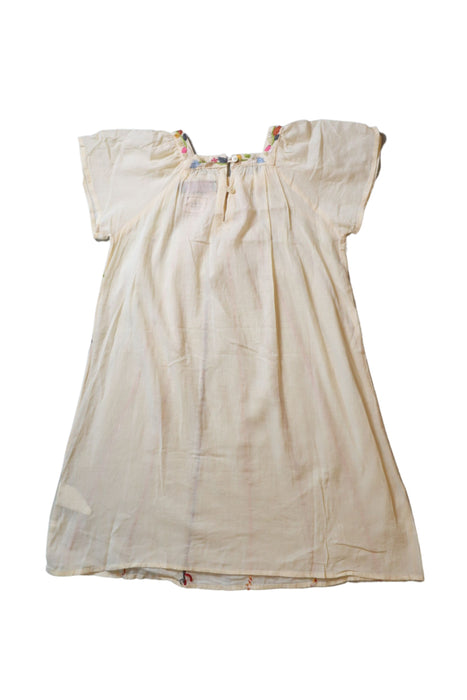 A Ivory Short Sleeve Dresses from Antik Batik in size 6T for girl. (Back View)