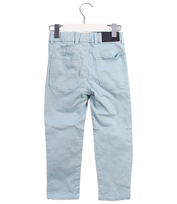 A Blue Casual Pants from Jacadi in size 4T for boy. (Back View)