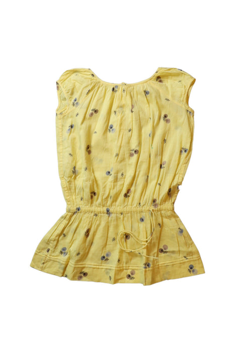 A Yellow Short Sleeve Dresses from Bonpoint in size 3T for girl. (Front View)