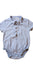 A Blue Short Sleeve Bodysuits from Jojo Maman Bébé in size 6-12M for girl. (Front View)