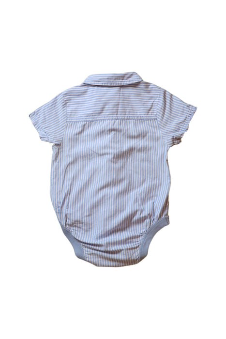 A Blue Short Sleeve Bodysuits from Jojo Maman Bébé in size 6-12M for girl. (Back View)