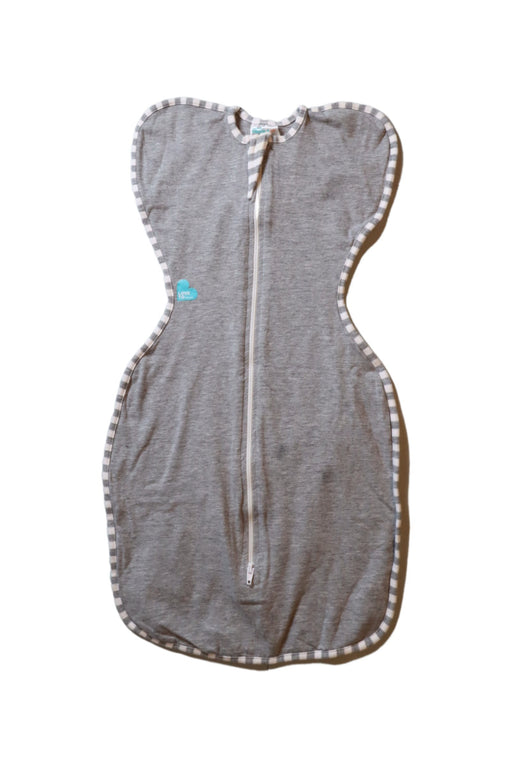 A Grey Sleepsacs from Love To Dream in size 0-3M for neutral. (Front View)