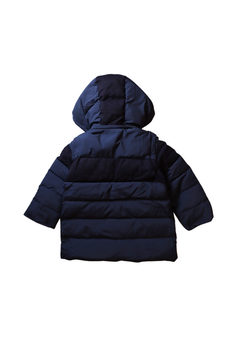 A Navy Puffer/Quilted Jackets from Nicholas & Bears in size 4T for boy. (Back View)