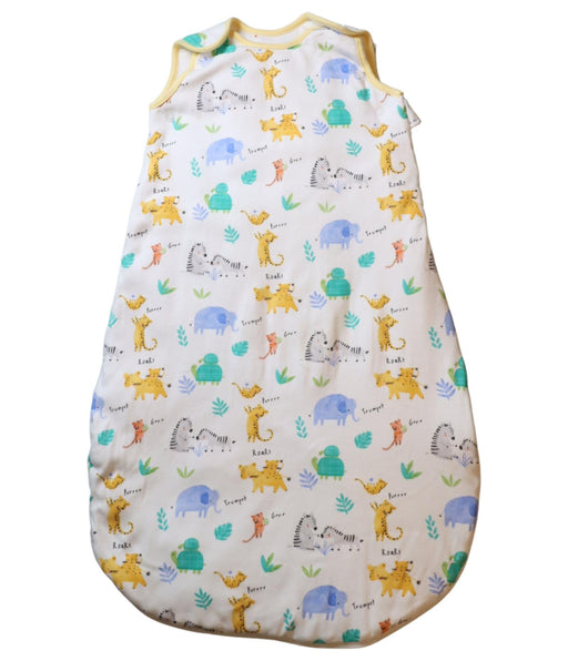 A White Sleepsacs from Mothercare in size 0-3M for neutral. (Front View)