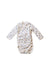 A White Long Sleeve Bodysuits from Petit Bateau in size 0-3M for boy. (Front View)