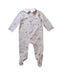 A Blue Onesies from The Little White Company in size 3-6M for boy. (Front View)