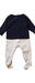 A Navy Onesies from Jacadi in size 3-6M for boy. (Back View)