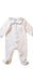 A White Onesies from Jacadi in size 0-3M for neutral. (Front View)