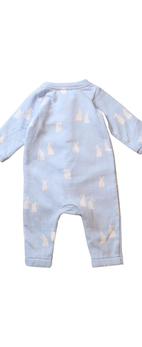 A Blue Long Sleeve Jumpsuits from Jacadi in size 0-3M for neutral. (Back View)