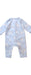 A Blue Long Sleeve Jumpsuits from Jacadi in size 0-3M for neutral. (Back View)