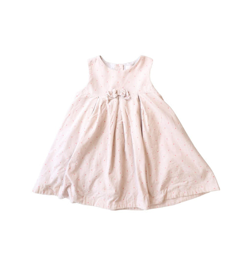 A Beige Sleeveless Dresses from Janie & Jack in size 12-18M for girl. (Front View)