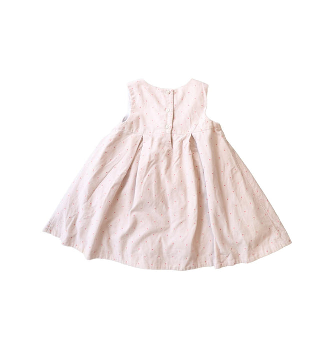 A Beige Sleeveless Dresses from Janie & Jack in size 12-18M for girl. (Back View)