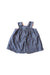 A Blue Sleeveless Dresses from Chicco in size 6-12M for girl. (Front View)