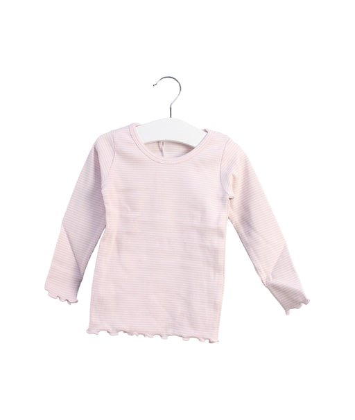 A Pink Long Sleeve Tops from Jamie Kay in size 6-12M for girl. (Front View)