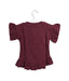 A Burgundy Short Sleeve Tops from Jamie Kay in size 6-12M for girl. (Back View)